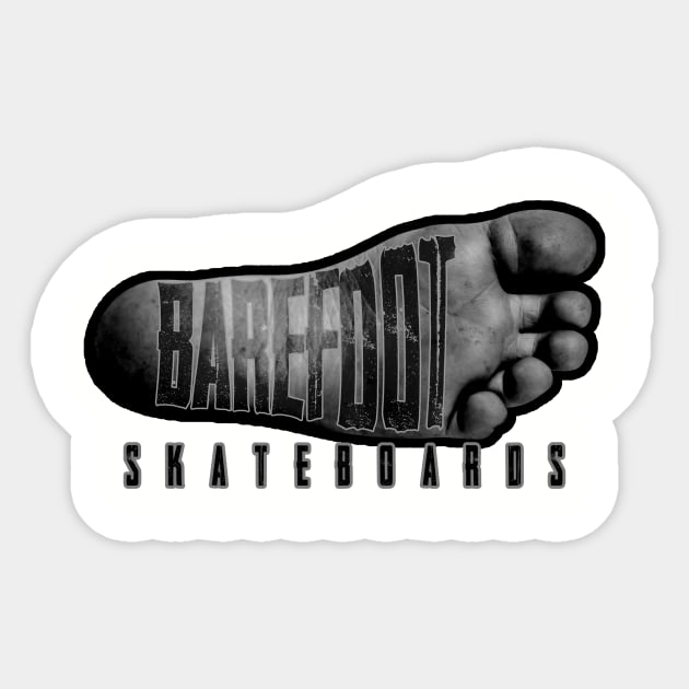 Barefoot Skateboards Sticker by Barefootskateboards.co